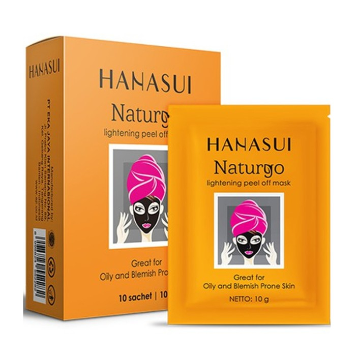 ❣️Rakkistore99❣️ Hanasui Naturgo Lightening / Anti Aging Peel Off Face Mask (Satuan /1pc) (100% Original)