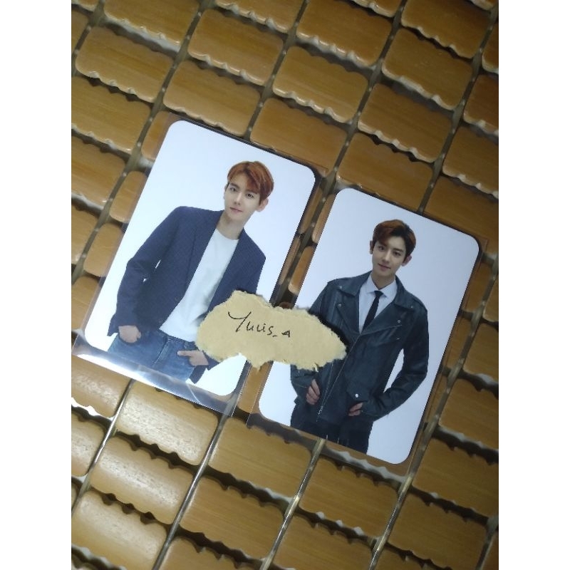 Photocard visa prepaid Chanyeol Baekhyun