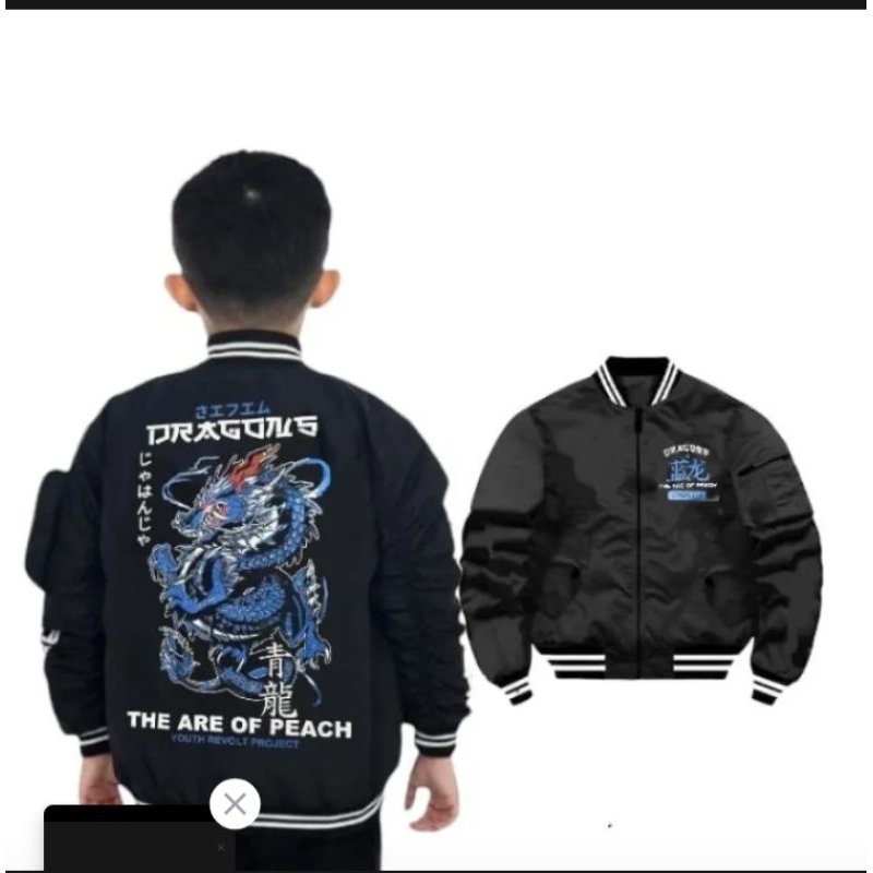 BEST seller/jaket bomber bolak balik/ bisbol anak laki-laki/perempuan/jaket terbaru/jaket keren 2023// jpang style street sunmori usia 2-12  tahun