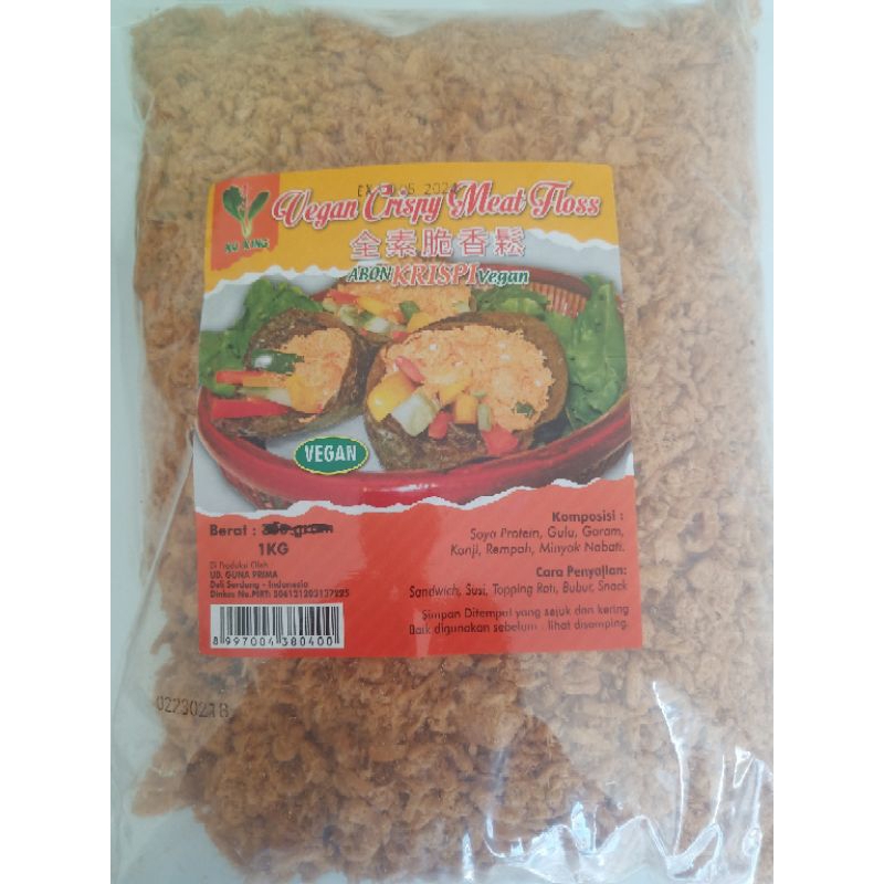 

Abon kripsi vegan/vegan crispy meat floss 1kg