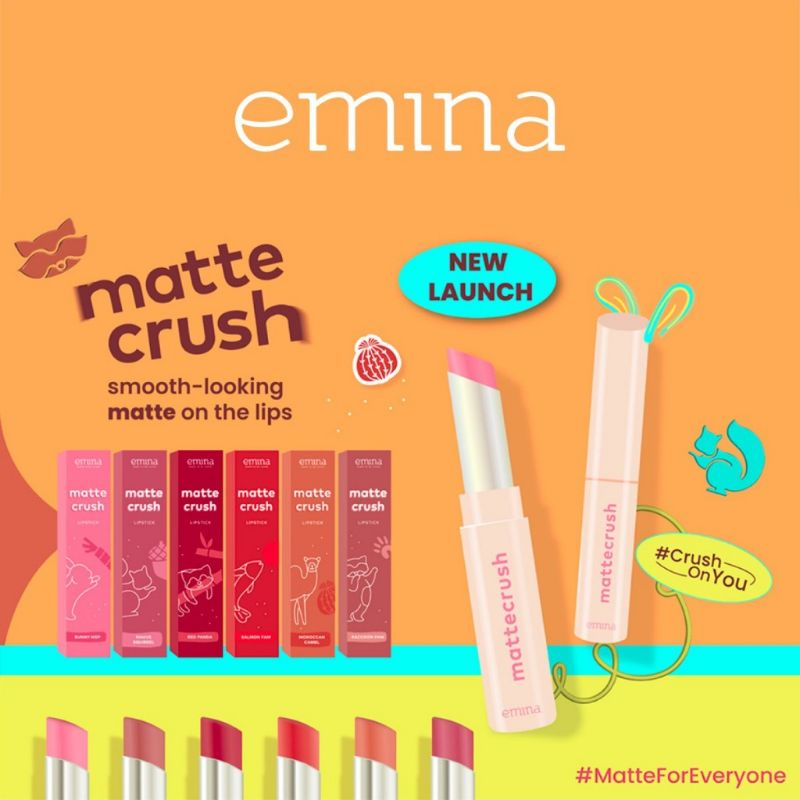 Emina Mattecrush Lipstick - 2gr