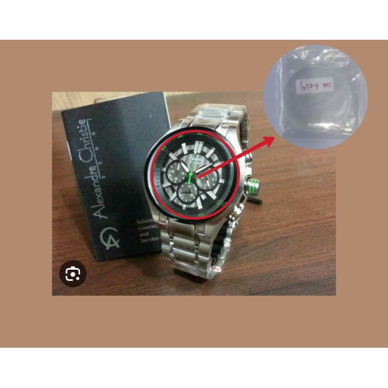 Kaca jam tangan Alexandre Christie 6329MC for men original