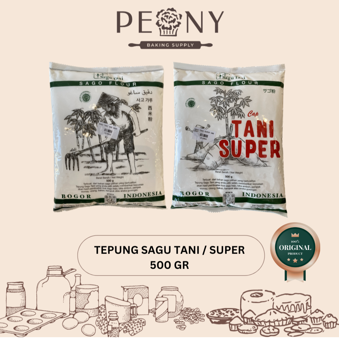 TEPUNG SAGU TANI, SAGU TANI SUPER ASLI 500 GR