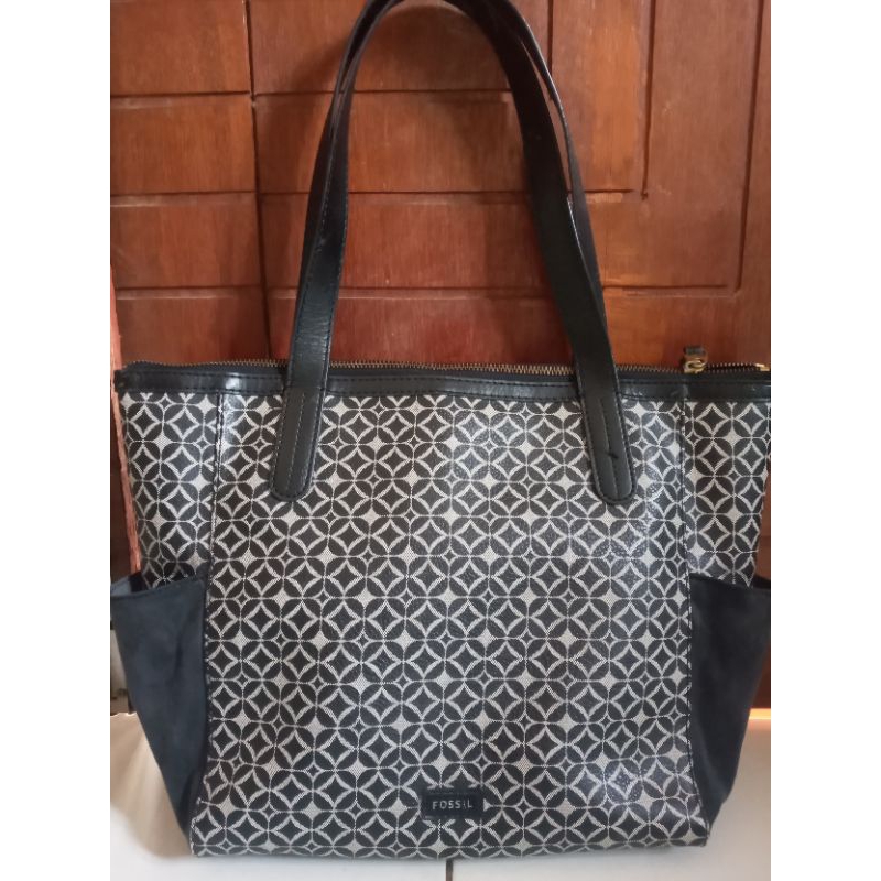 tas fossil preloved/tote bag Fossil/authentic fossil/tas wanita/sydney fossi bag/shopper bag