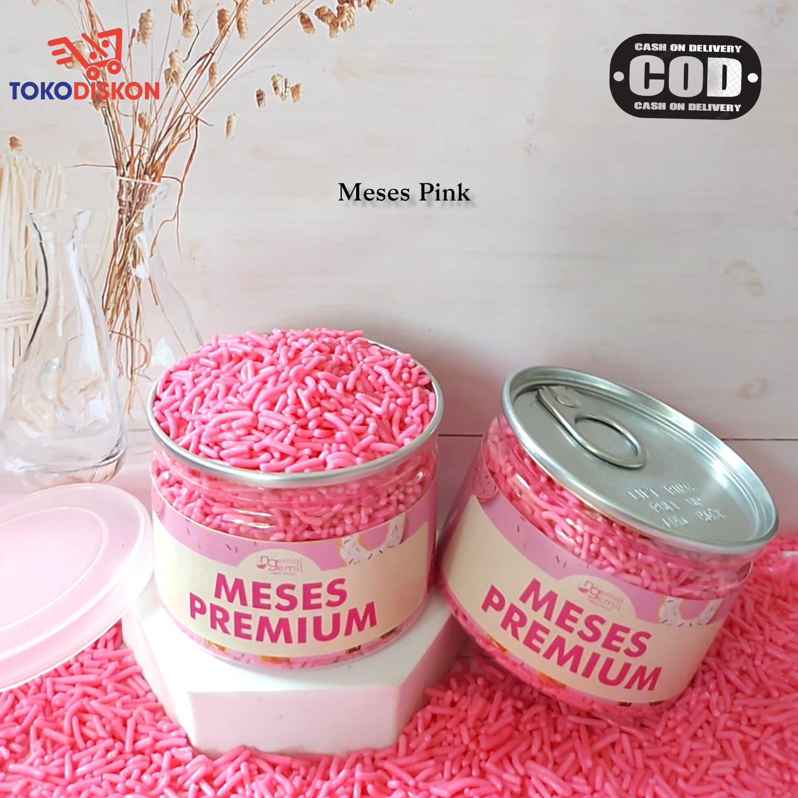 

Can Meses Warna Pink Butiran Coklat Sprinkle Topping Kue Donut Bolu Kualitas Premium