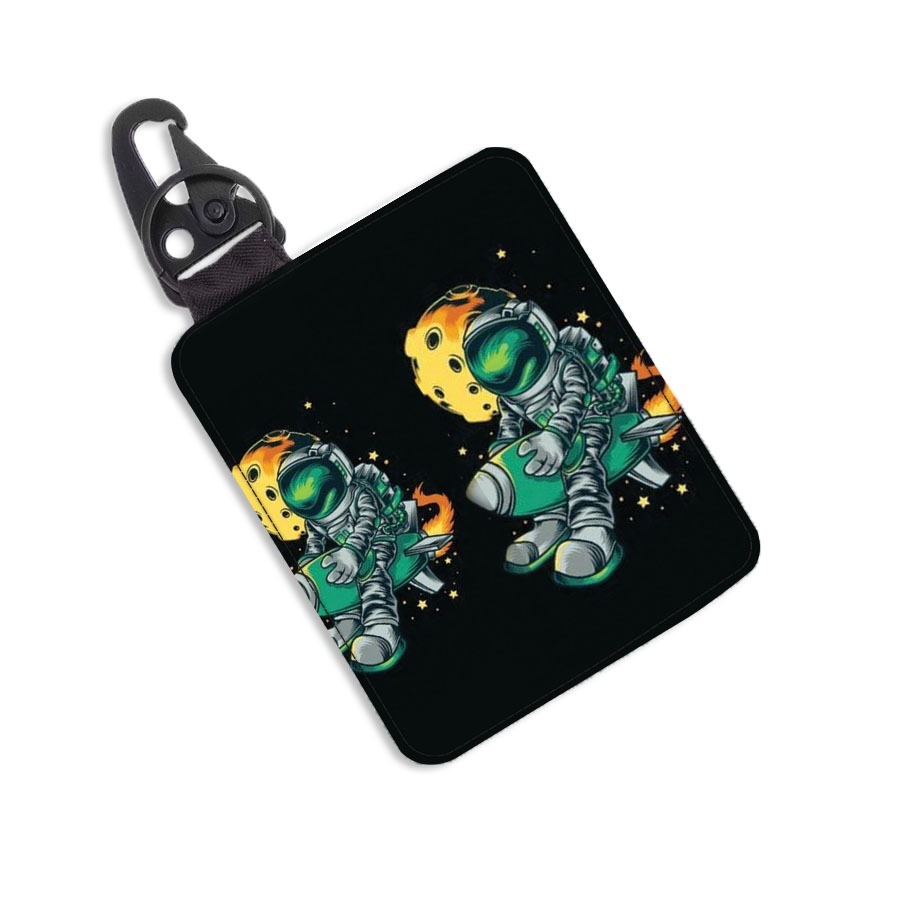 Dompet STNK Mobil Motor Motif  Astronot Gantungan Kunci kendaraan Mobil motor Carabiner Premium ads 035