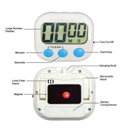 Timer Masak Dapur Digital Kitchen Alarm Magnet