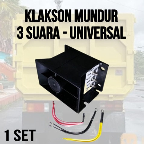 Klakson Mundur Atret 3 Suara Truck Back Horn Buzzer Alarm 12 Volt 24V Kelakson 3 Tiga Sirine Up Truk 12V