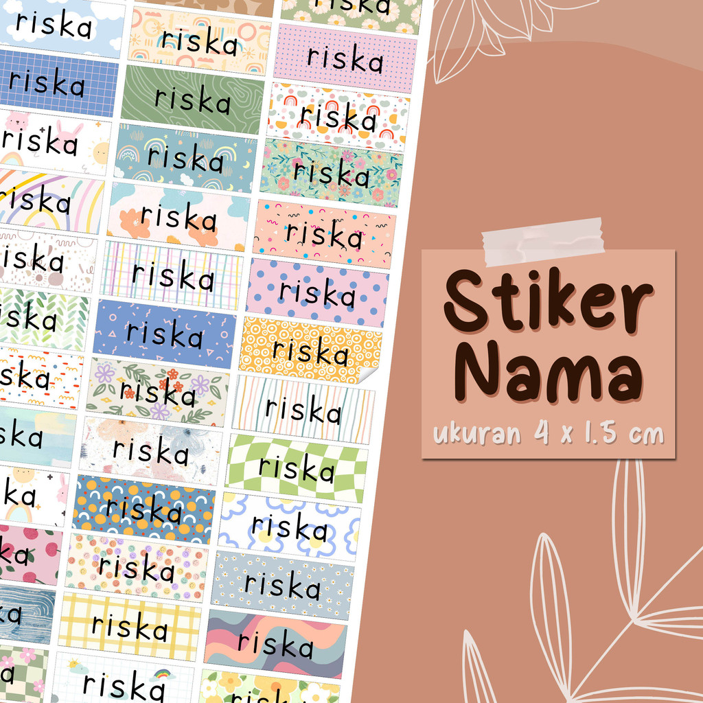 

STICKER NAMA KOTAK MOTIF