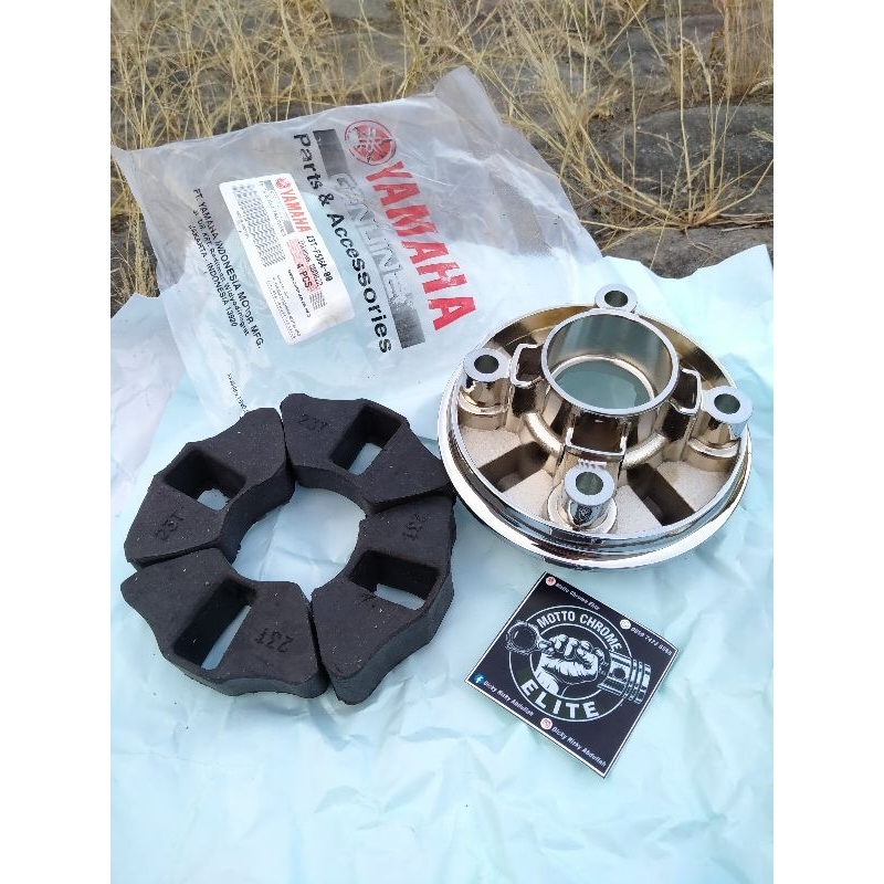 SET KARET NAP GEAR RX KING FIZR ORIGINAL CROME