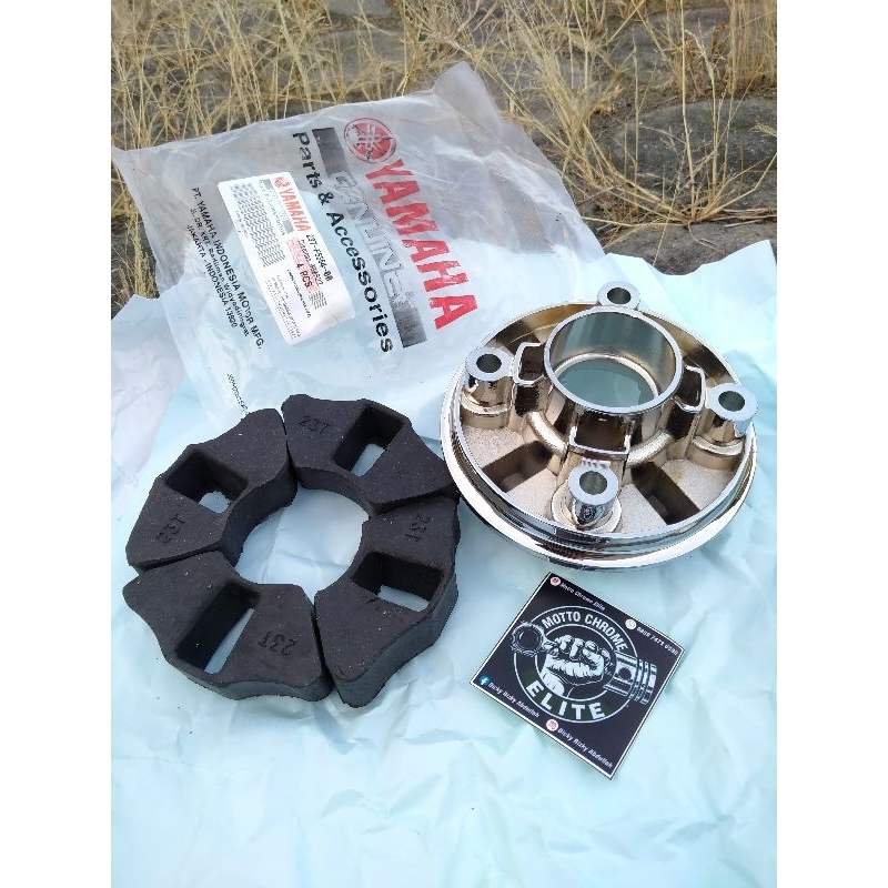 CROME SET KARET NAP GIR BELAKANG RX KING FIZR JUPITER ORIGINAL DUDUKAN GEAR