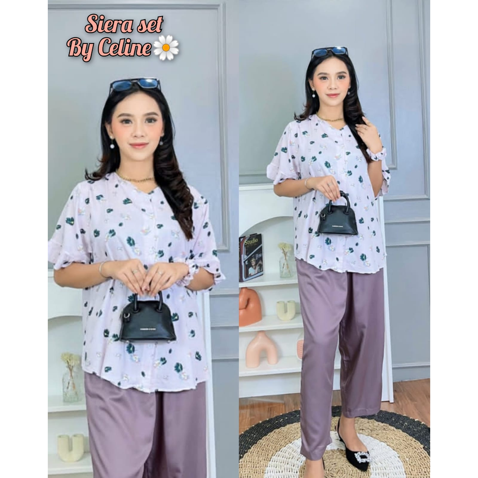 Siera Set byceline/set lengan pendek