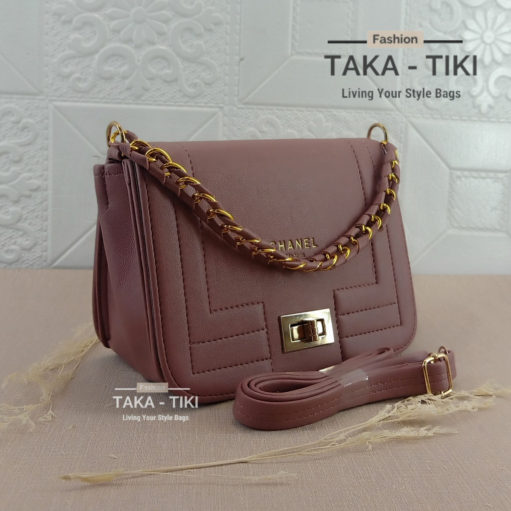 New Tas Selempang Slingbags CCNLL Wanita Terbaru Tali Rantai Anyam Simpel Elegant Premium Quality