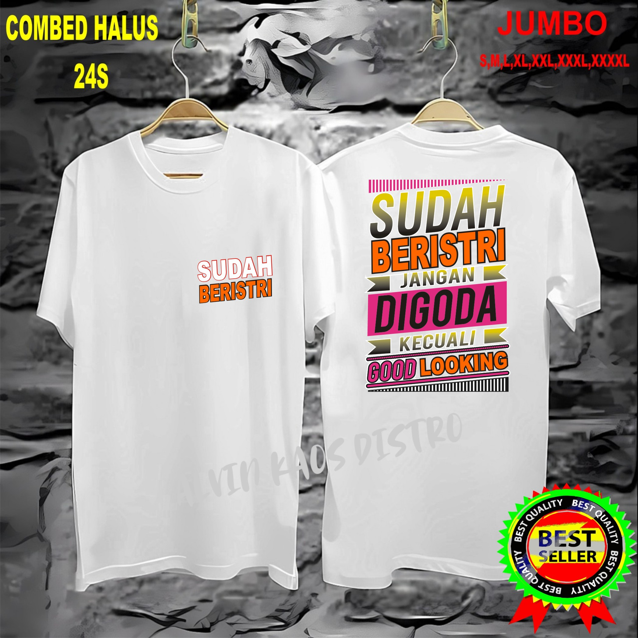 Terviral Kaos dtf DB jangan dgda sdh beristri kecuali good looking KAOS MURAH  Kaos Putih Hitam Kaos Terlaris No 1 Promo Diskon