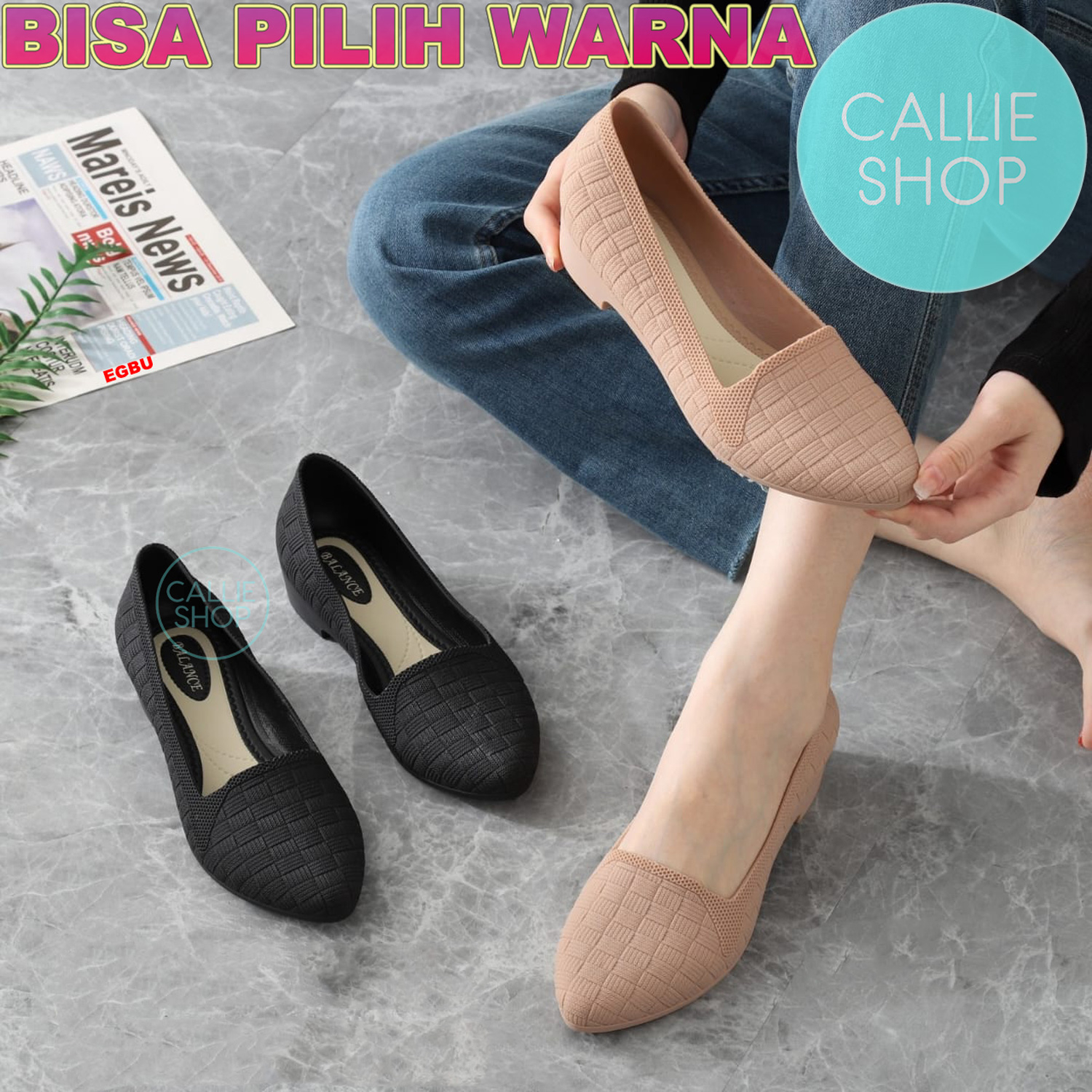 Sepatu Hak Wedges Wanita Jelly Import 2032-3 HAKTKR