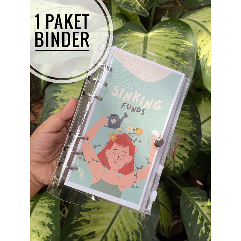 

1 Paket Binder A6 Transparan Sinking Funds Saving Challenge Nabung Ziplock Zipper Pocket Agenda Financial Planner Notebook Notes Notepad Celengan Amplop Atur Keuangan Dompet Pintar Disiplin