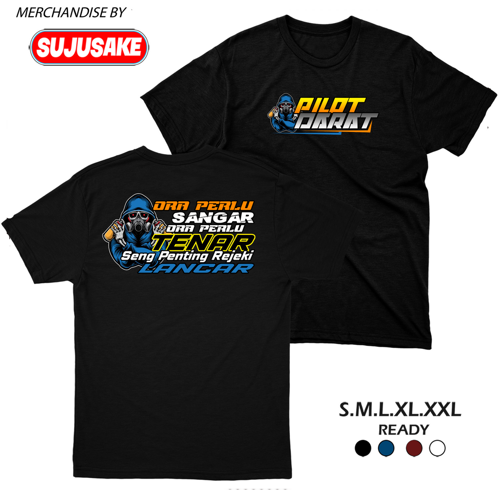 Sujusake Official Baju Kaos Kaus Tshirt T-shirt Atasan Kata Kata Kata2 Ora Perlu Sangar Ora Perlu Te