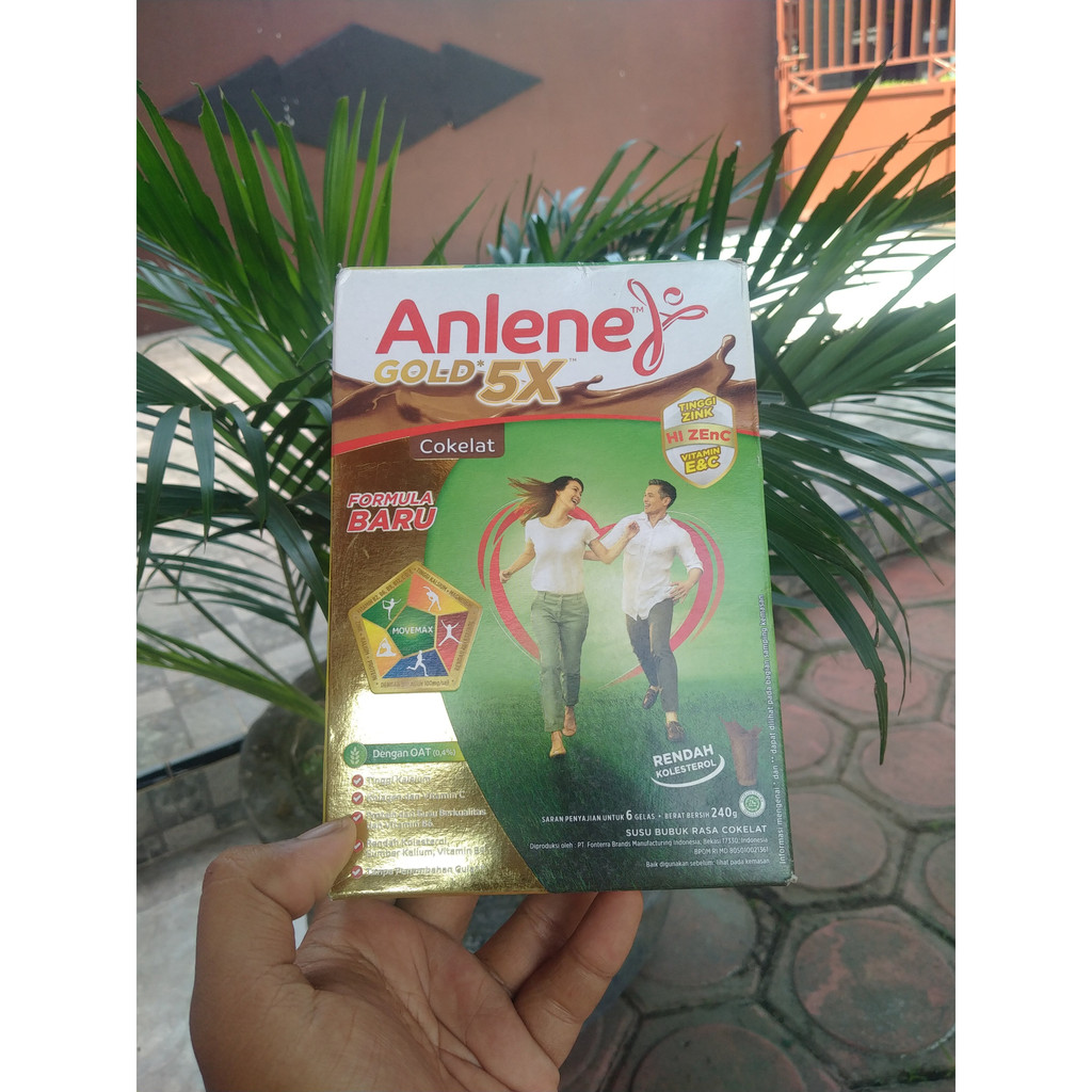 Anlene Gold Formula 5X 240g, Susu Kalsium Tulang Dan Otot