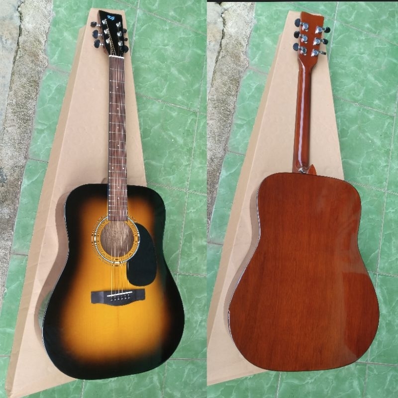 Gitar KG Original Akustik Top Solid Spruce Sun Burst
