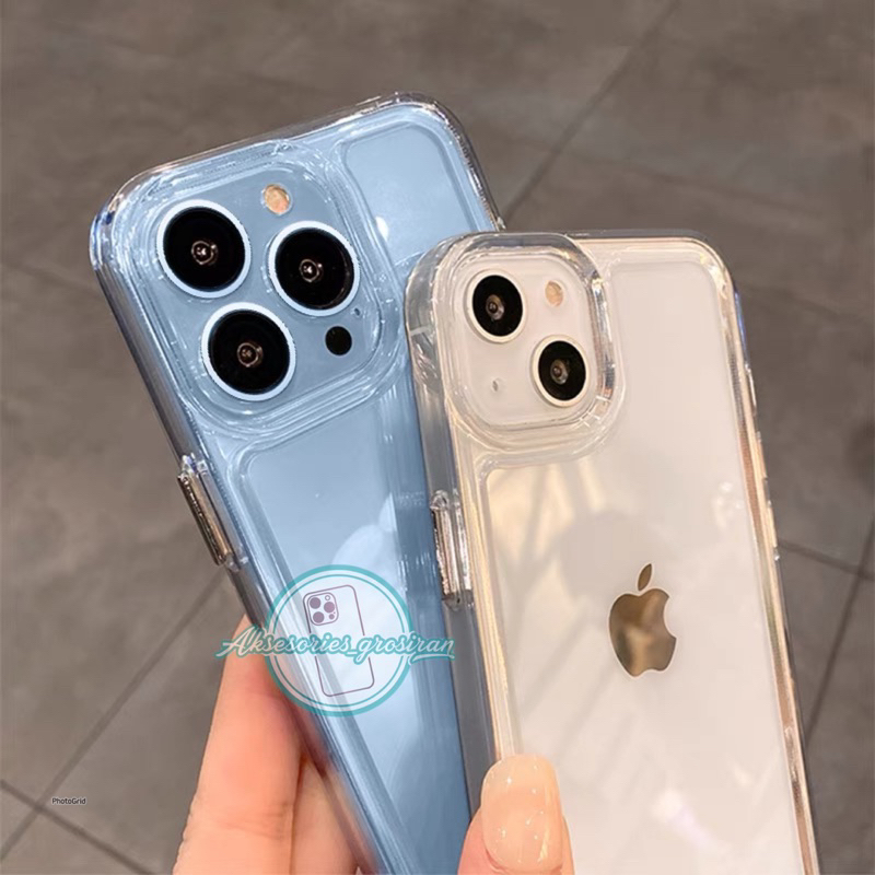 [ANTI KUNING] ORIGINAL !! ARMOUR MILITARY Case Akrilik Bening IPHONE 7 7+ 8 8+ SE 2 X XS MAX XR 11 12 13 14 15 PRO MAX 14+ 15+ PLUS Casing Transparan Hard Clear Case Premium Acrylic