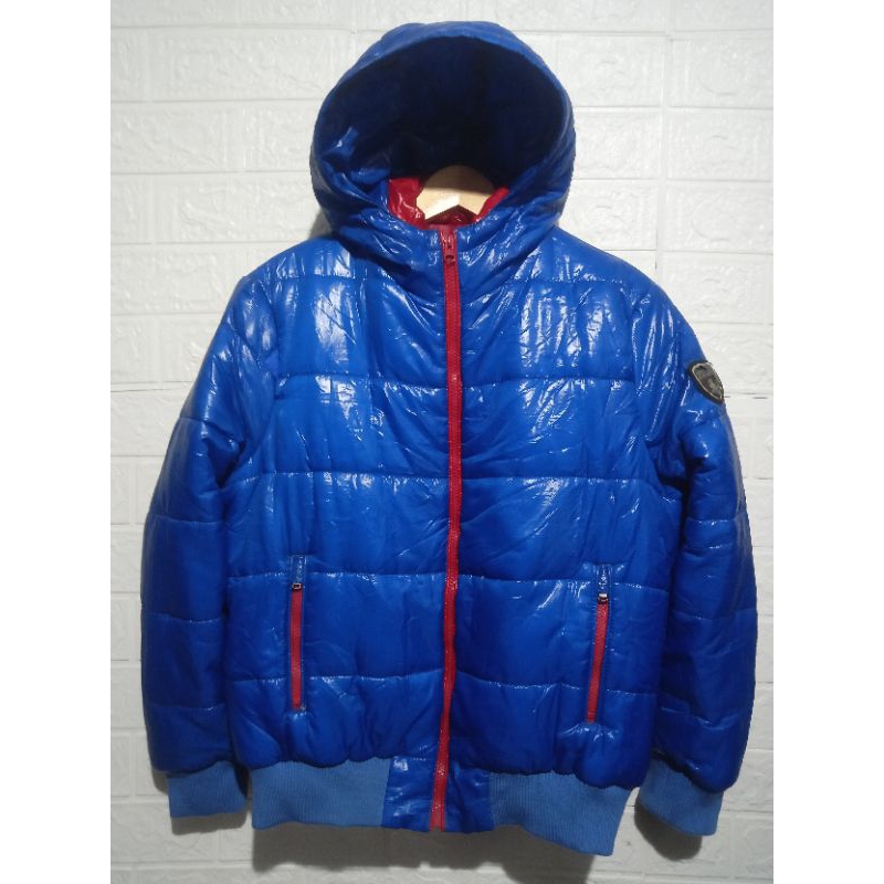 Original marines puffer Hoodie jacket blue