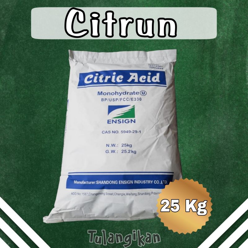 

Citrun / citric acid / Asam Sitrat / 25kg