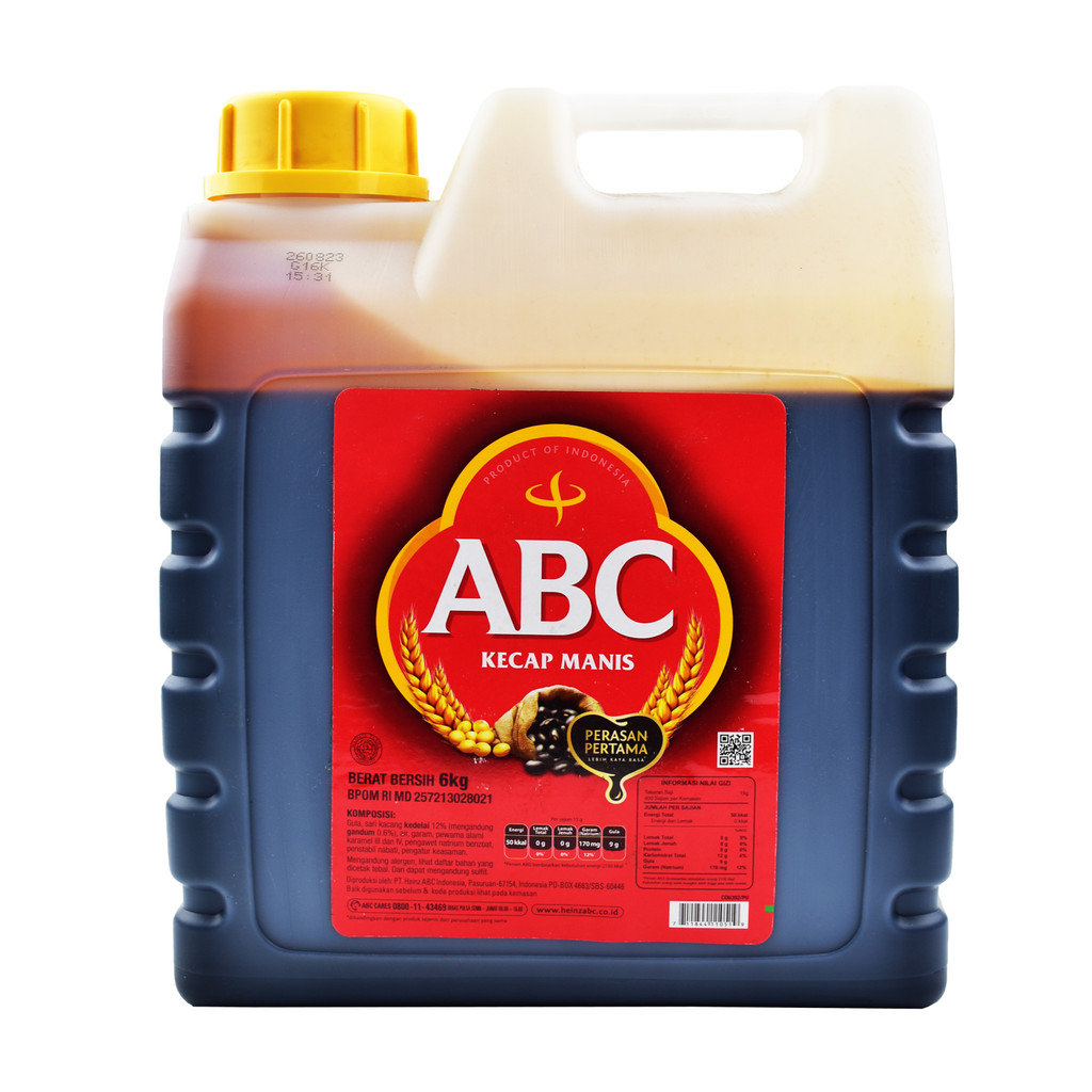

KECAP MANIS ABC JERIGEN 6 KG GALON