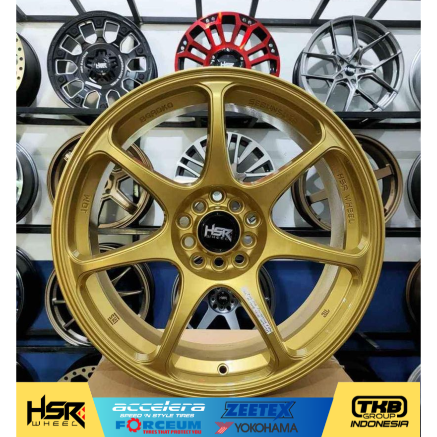 velg warna gold r18 velg racing hsr ring 18 sebunsuta lebar 8 innova new xenia xpander terios crv hr