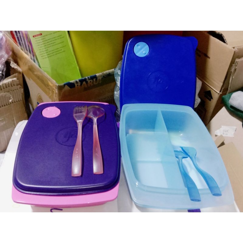 lunch box+sendok garpu(bekal makann)produk ifa
