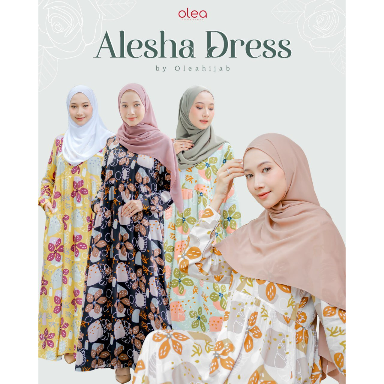 D'OLEA HIJAB SYARI ALESHA DRESS