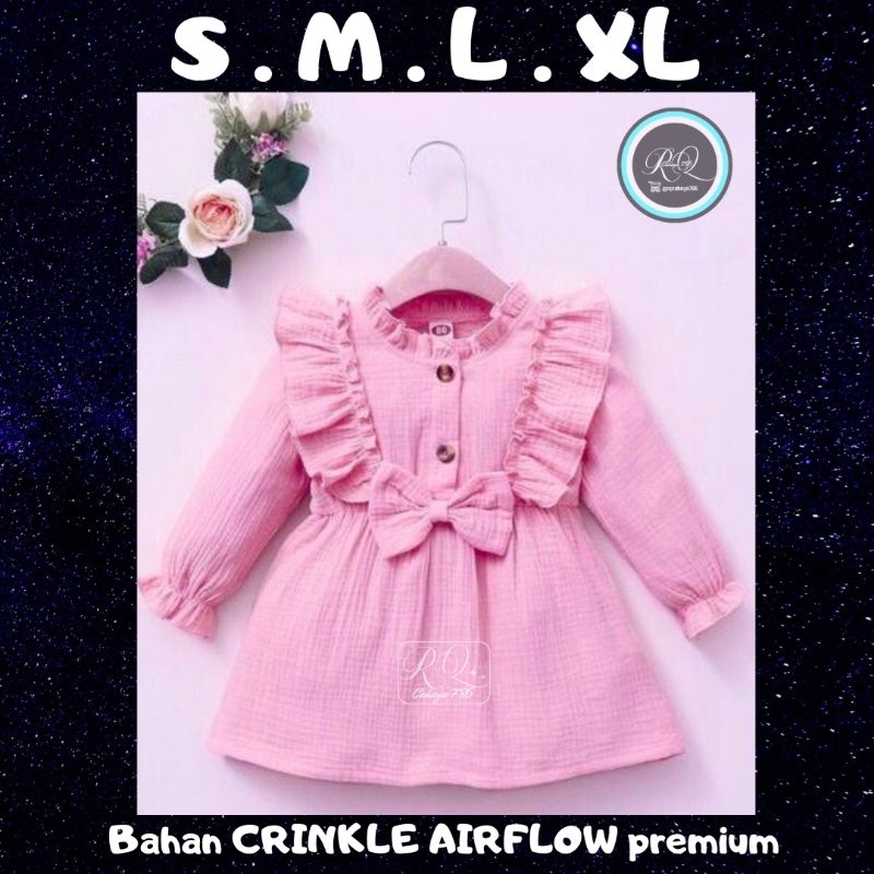 (Gratis Ongkir) Dress anak Perempuan 1 tahun sampai 6 tahun - Dress Terbaru - 100% Original - Blouse tunik - Daster Anak - Dress main Ruffle - Baju Atasan Anak - Baju Murah - Baju Atasan Anak perempuan - Baju cewe model Simple