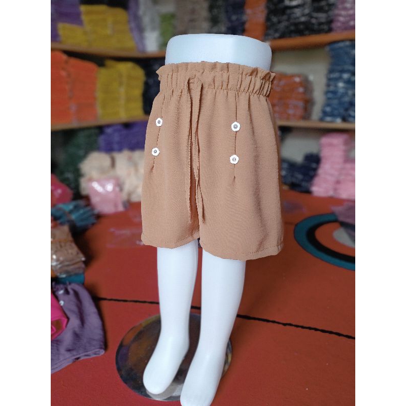 Hot Pants Crinkle Airflow 2 sampai 4 Tahun Anak Perempuan Celana Pendek Anak Cewek