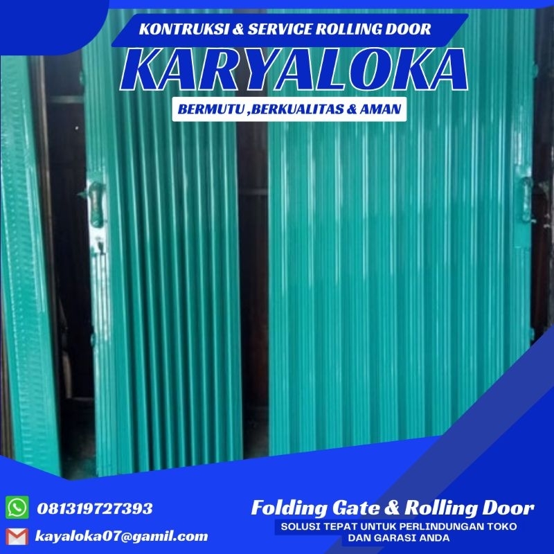 Rolling door warung, rolling door bekas, rolling door pintu geser, rolling door alumunium, foling ga