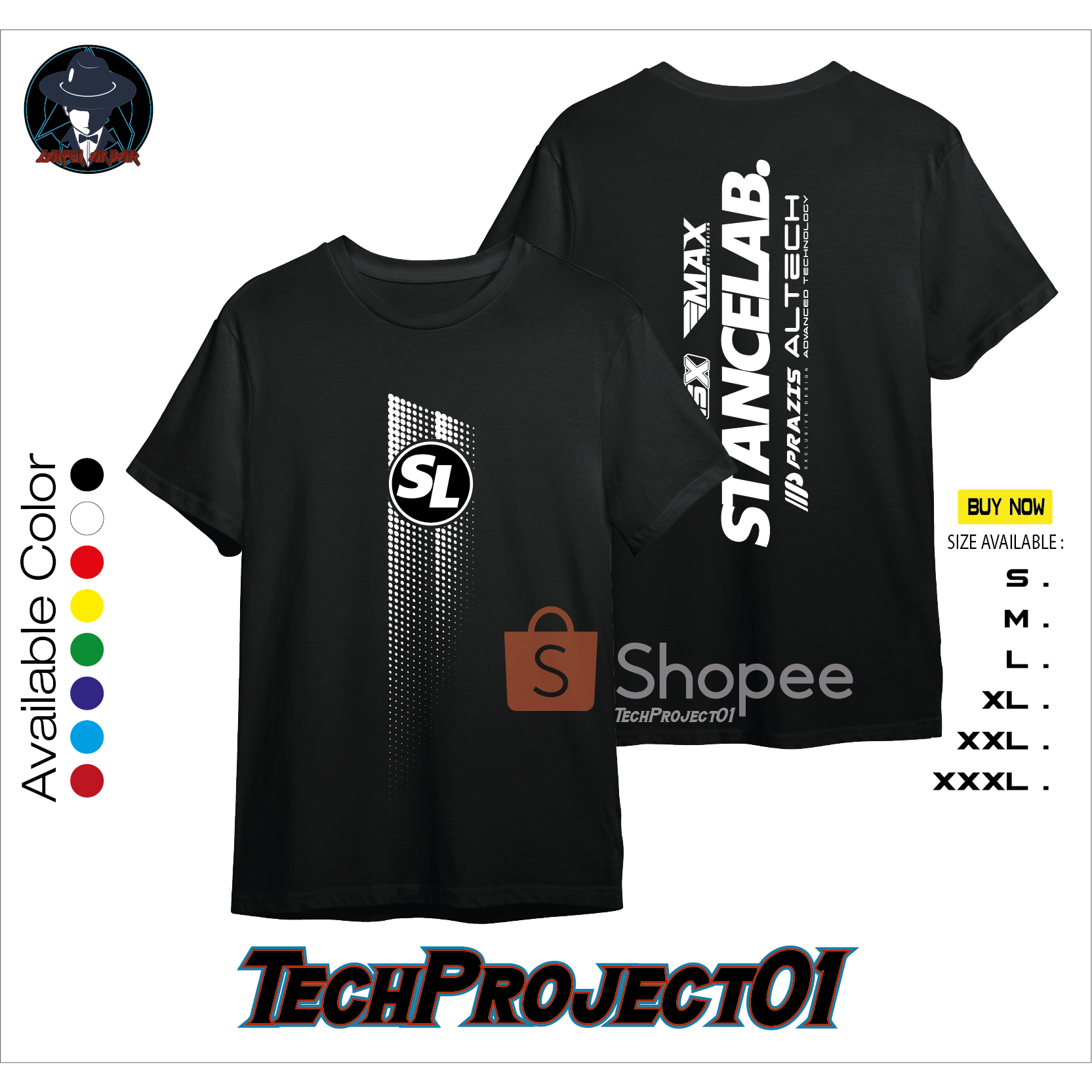 Tshirt Kaos Stancelab Coilover Suspension ISC ISX Altech Best Quality Kaos Otomotif Mobil