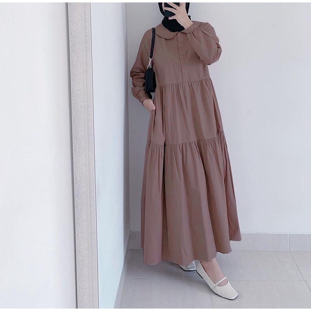 GAMIS SUSUN MAT RAYON TWILL PREMIUM SIZE S M L XL XXL ADEM LEMBUT TIDAK MENERAWANG DRESS PAKAIAN MUSLIM MODERN HIJAB FASHION BERKUALITAS JAHITAN RAPIH KUAT UKURAN LENGKAP KECIL NORMAL BESAR GEDE JUMBO BIG OVERSIZE COCOK UNTUK SANTAI KONDANGAN OUTFIT