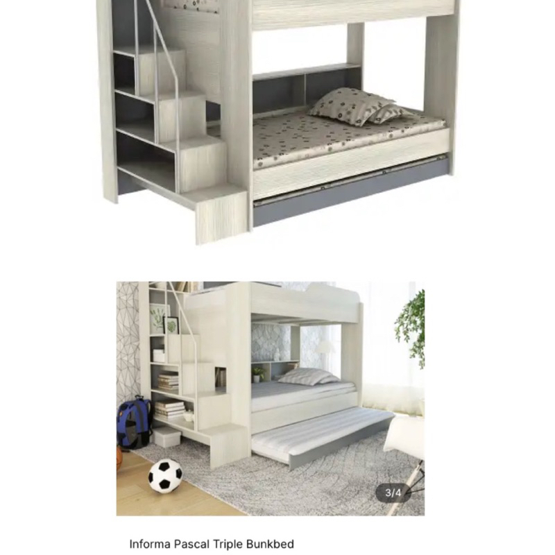 INFORMA TRIPLE BUNKBED (preloved)