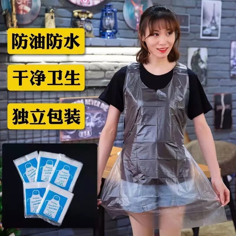Apron Plastik Sekali Pakai Baju Luar