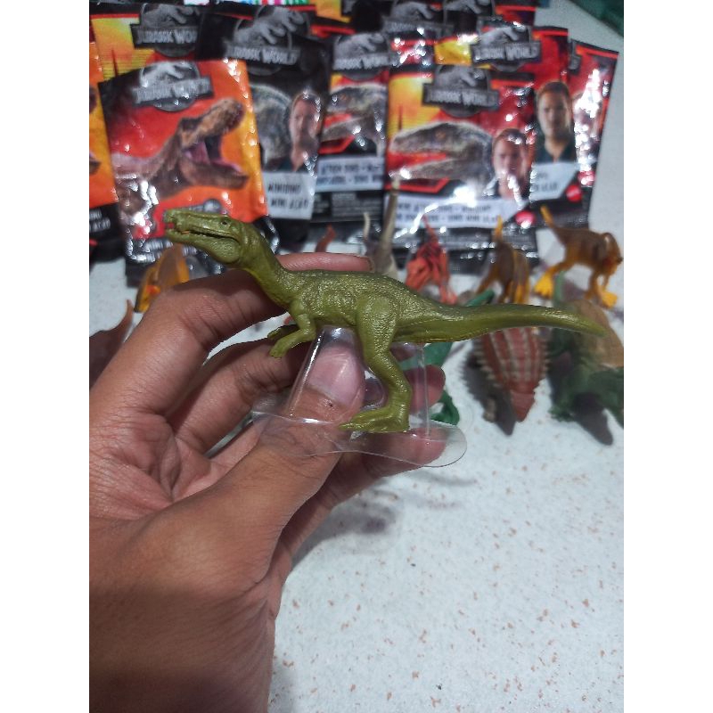 Mattel jurassic world mini action dino : Baryonyx green