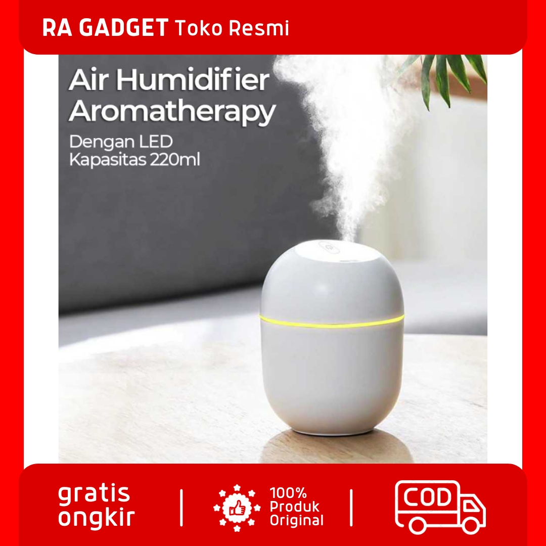 Mini Air Humidifier Aromatherapy Diffuser LED Light 220ml / Air Humidifier Diffuser Disfuser Aromate