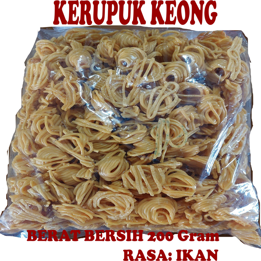 

Kerupuk Keong Rasa Ikan 200 Gram