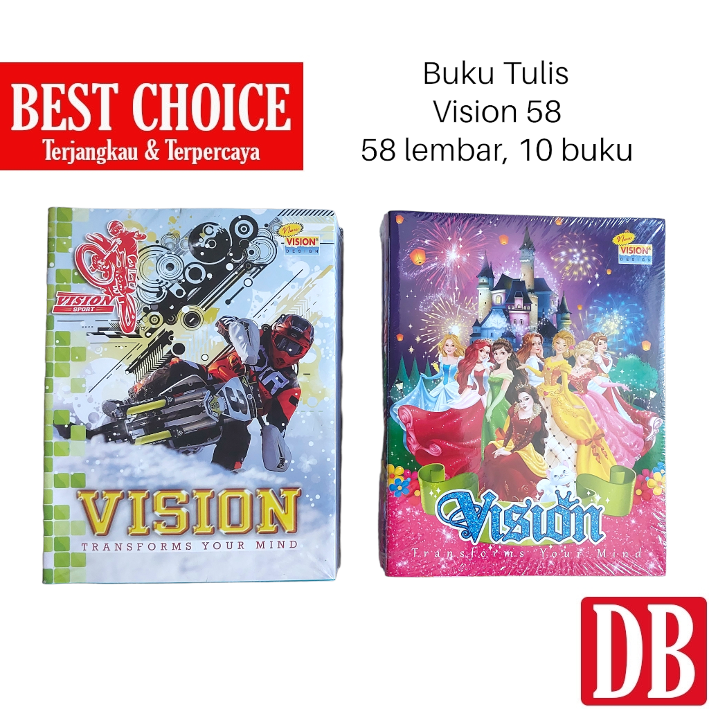 

HJK Buku Tulis VISION 58 Lembar (10 Pcs)