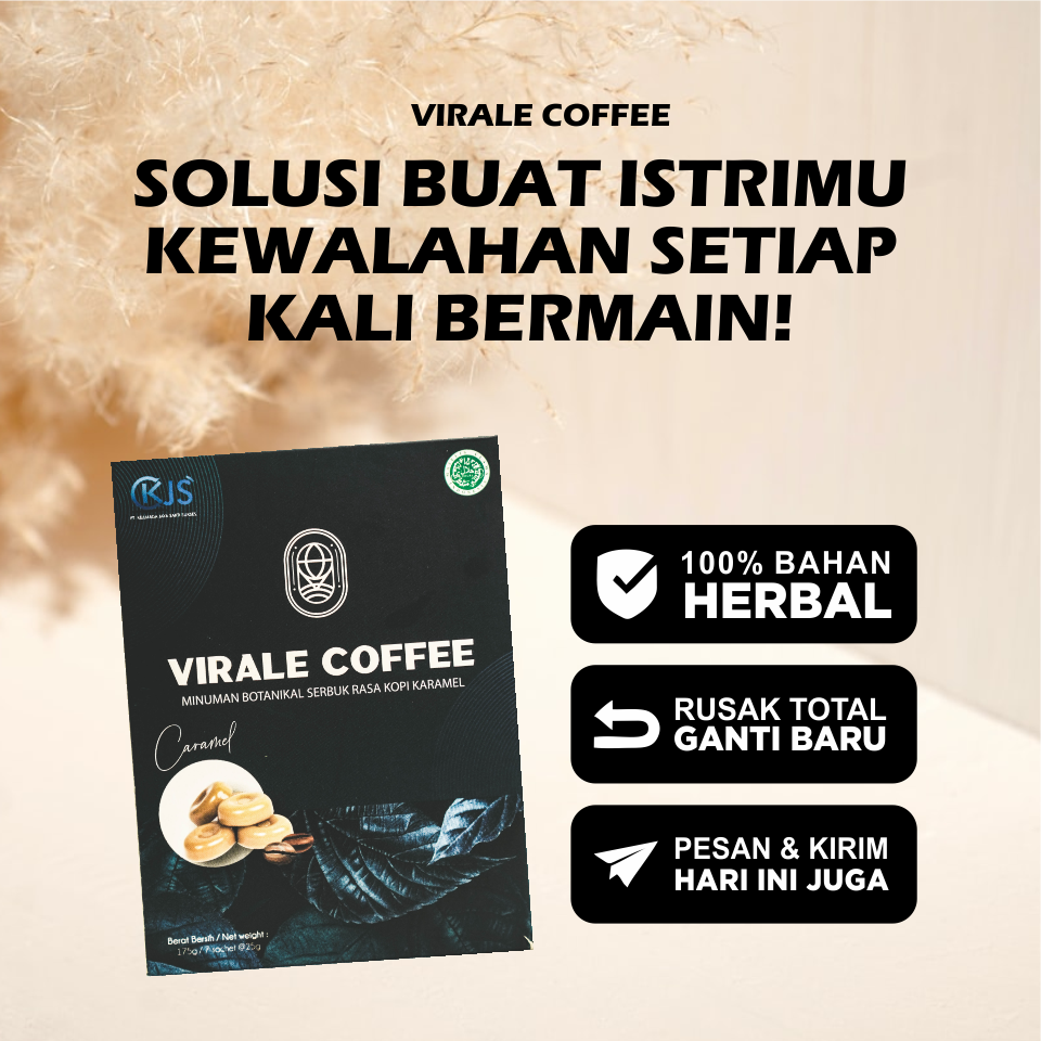 VIRALE COFFEE Minuman Kopi Pembesar Mr P Permanen Obat Kuat Tahan Lama Penambah Stamina Pria BPOM