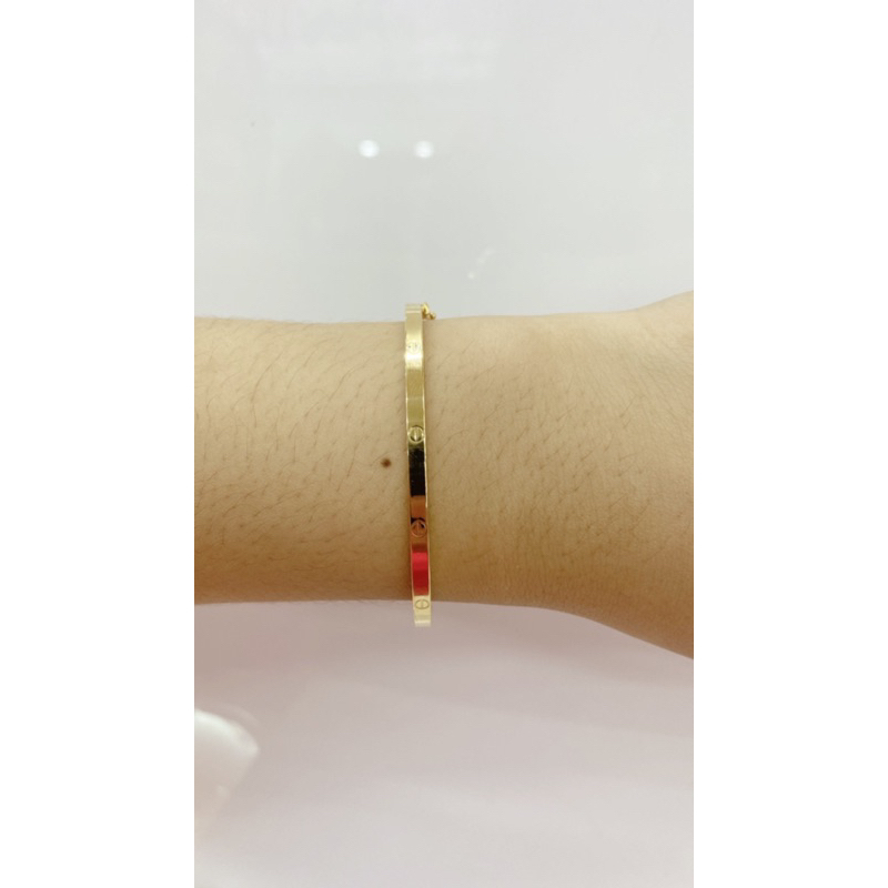 Gelang oval cartier/gelang cartier fashion/gelang emas