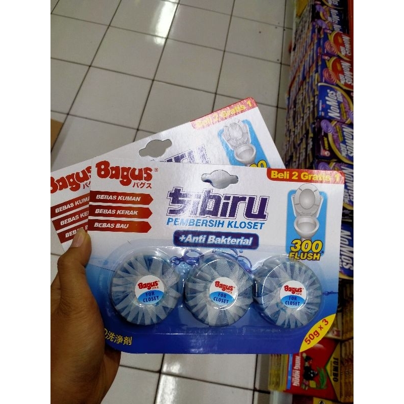 BAGUS SI BIRU PEMBERSIH KLOSET 2 GRATIS 1