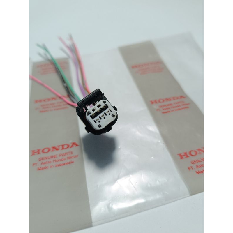 Soket Socket Lampu Depan Honda Beat New LED 2020 Scoopy 2021 ADV Pin 6 Original Ahm