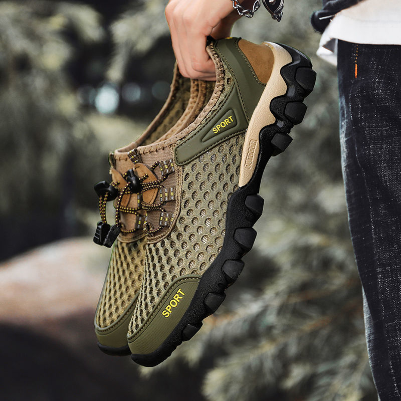 Leedoo Sepatu Hiking Pria Kasual Sepatu Sneakers Sepatu Gunung Outdoor Adventure Touring Shoes