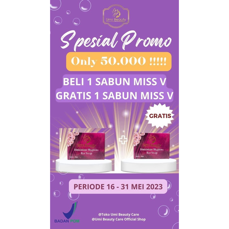 (PrOMo BELI 1 GRATIS 1) sabun miss v ubc / sabun mpot mpot ubc / sabun kewanitaan ubc / sabun ubc mi