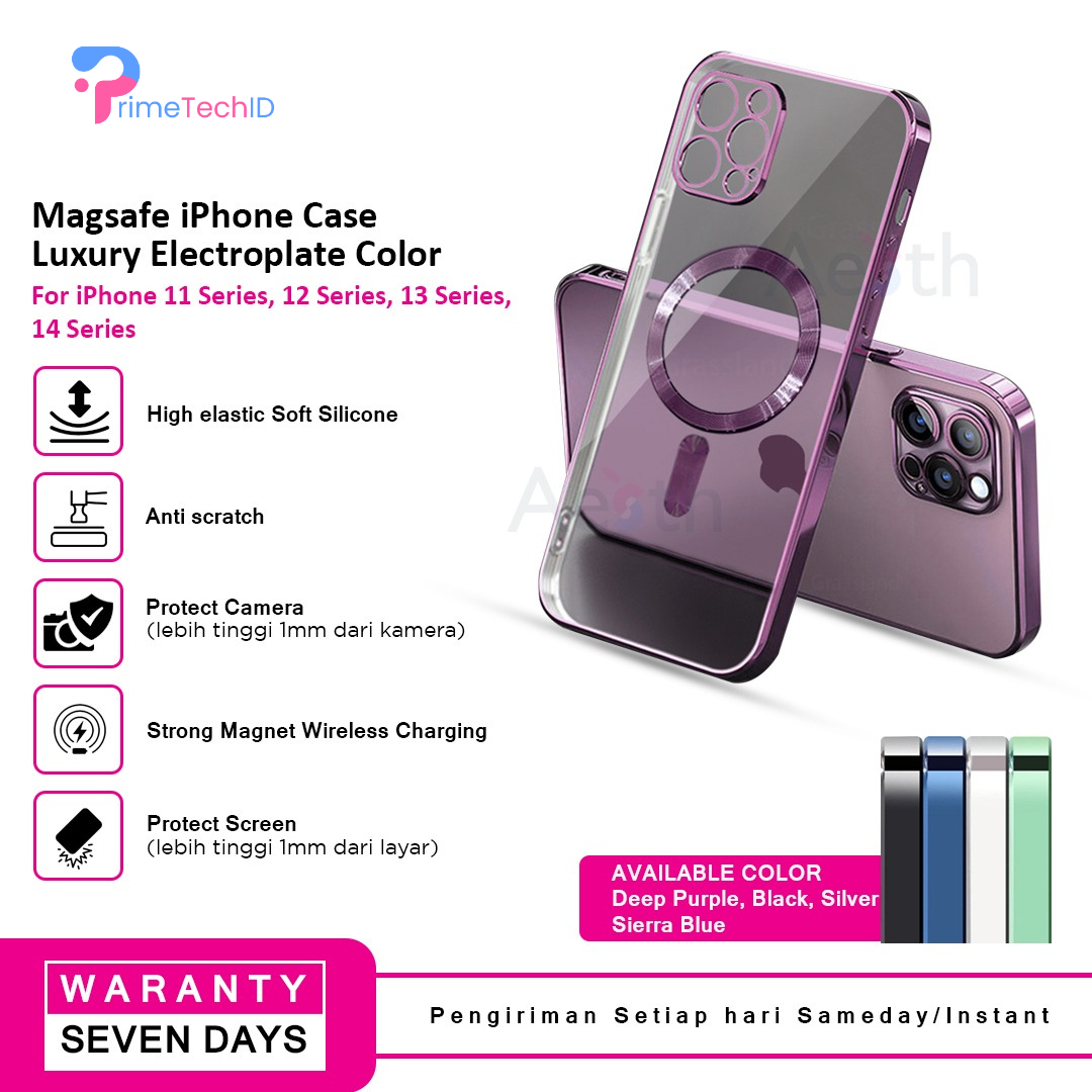 Case iPhone Magsafe Magnetik Wireless Charging pelindung lensa kamera iPhone 11 11 Pro 11 Pro Max 12 12 Pro 12 Pro Max 13 13 Pro 13 Pro Max