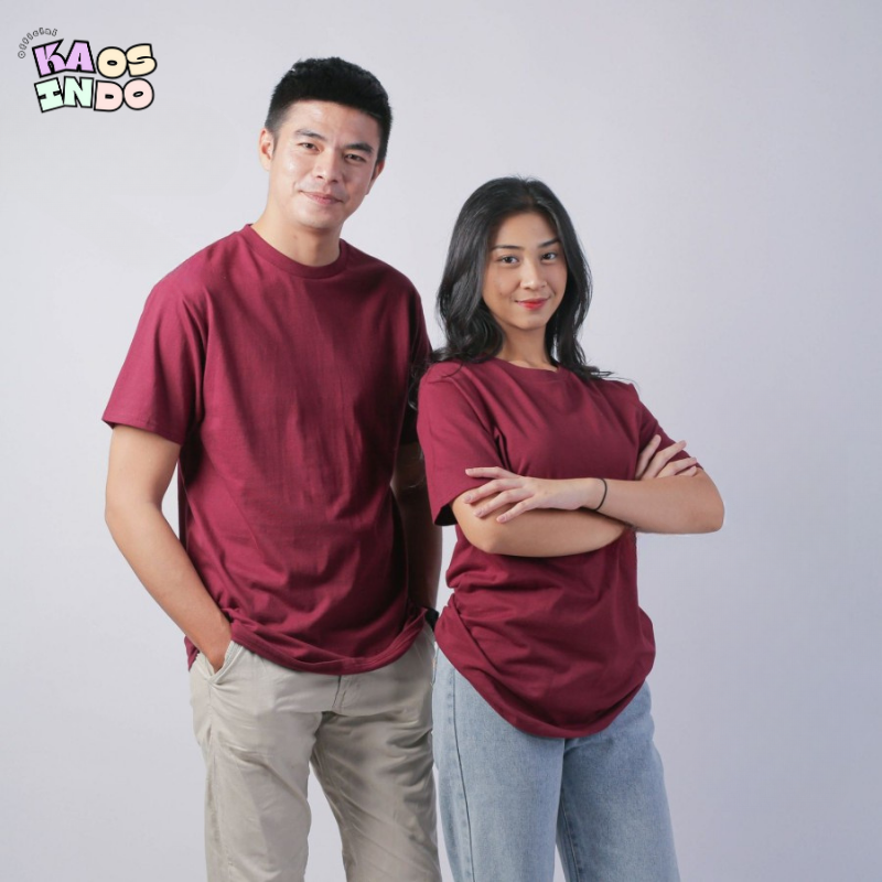 KAOS POLOS COTTON COMBED PREMIUM - KAOS PRIA WANITA - BAJU POLOS PRIA - KAOS LENGAN PENDEK PRIA ROUND NECK - BAJU LENGAN PENDEK