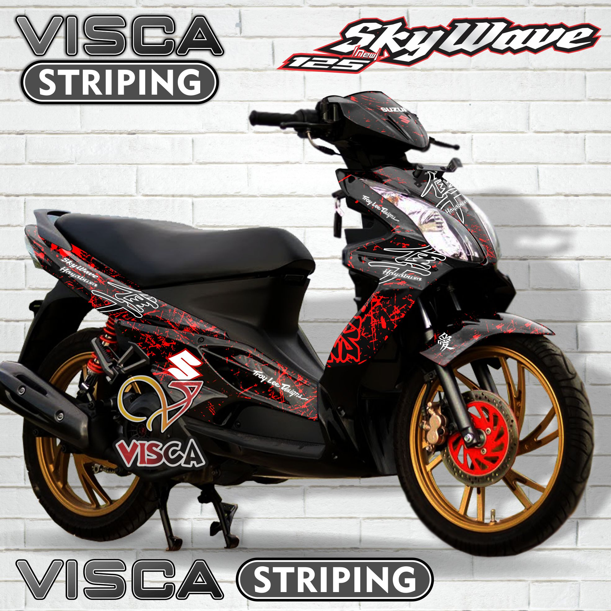 Decal Skywave Full Body - Stiker Skywave Full Body - Dekal Skywave Full Body - Striping Skywave Vari